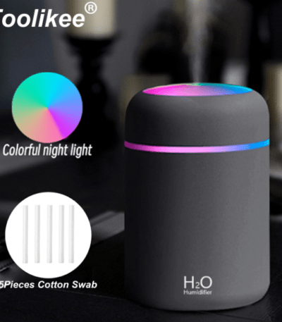 Toolikee 300ml Colorful Cup Humidifier Mini USB Aroma Diffuser